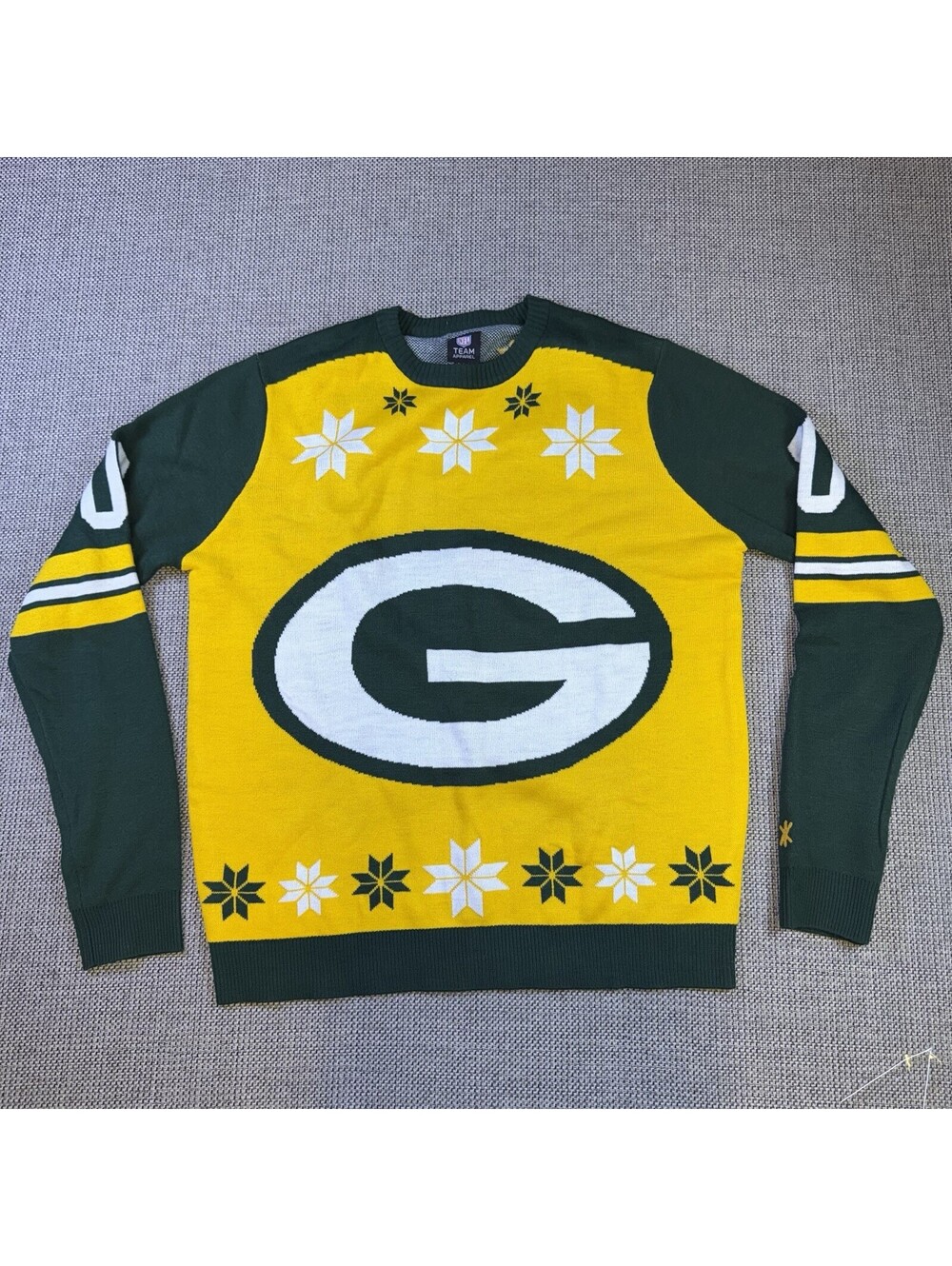 Green Bay Packers NFL Team Apparel XL Ugly Christmas Sweater Knit Holiday 00